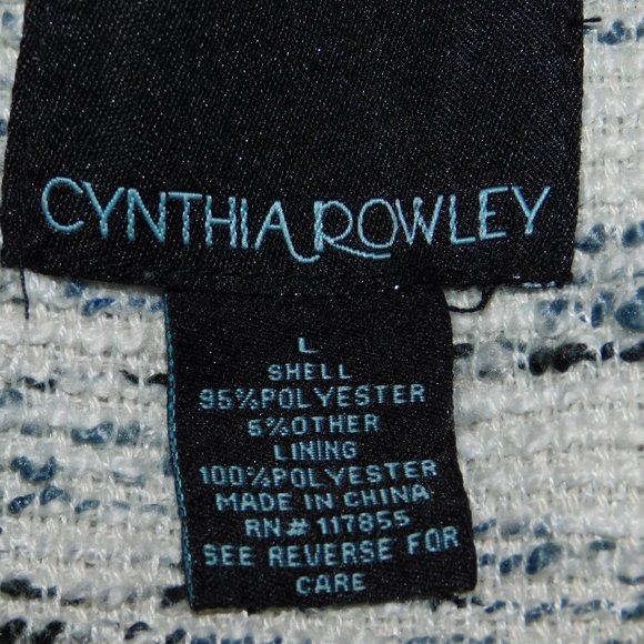 Cynthia Rowley Jacket With Hook & Loop Closure 2 Zippered Side Pockets Gold - Picture 12 of 12
